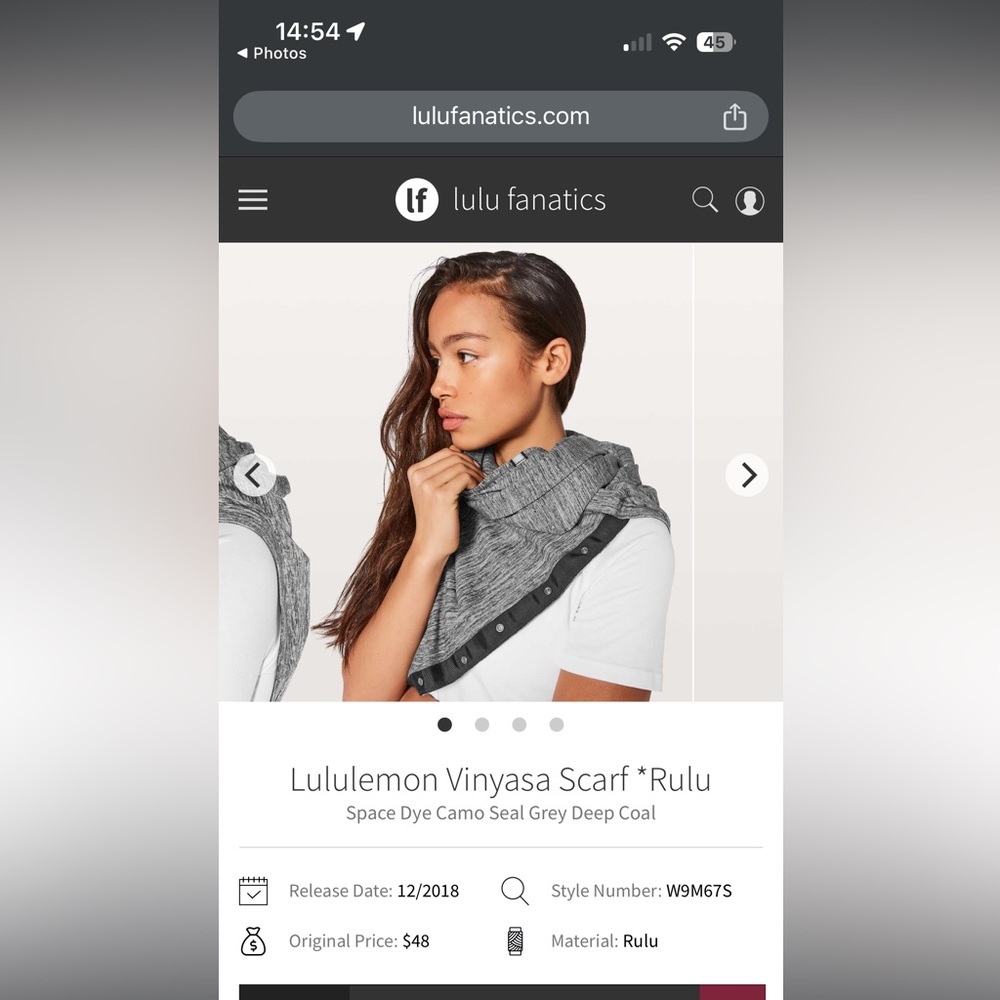 lululemon athletica Vinyasa Scarf Rulu